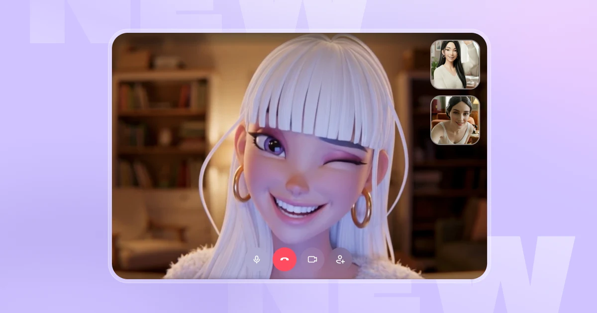 PikaStream real-time video conversation demonstration